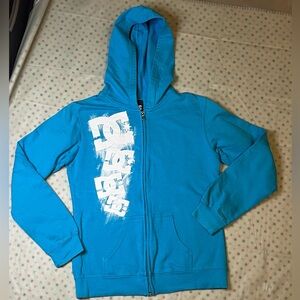 Sz Small Vtg DC Blue zip up hoodie